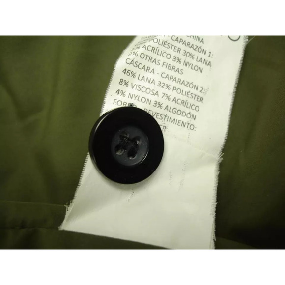 prAna Women's M Ava Vest Jacket Hooded Insulated Full-Zip Cargo Green Wool Blend - Picture 10 of 10